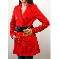 Gorgeous Jane Norman Fully Lined Cotton Coat Red Image