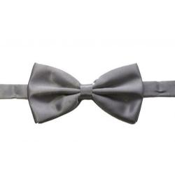 Plain Grey Bow Tie. Image