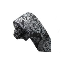 Black And White Damask Design Tie. Image