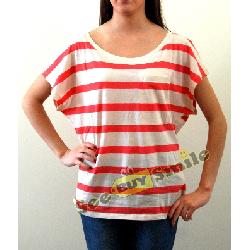 FRENCH CONNECTION Rainbow Stripe Oversize Tee Top Image