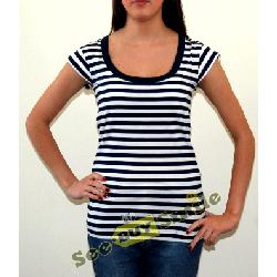 FRENCH CONNECTION Navy White Stripe Top Image